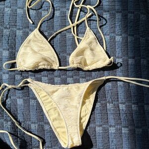 Triangl Swimwear ivory Bikini Set